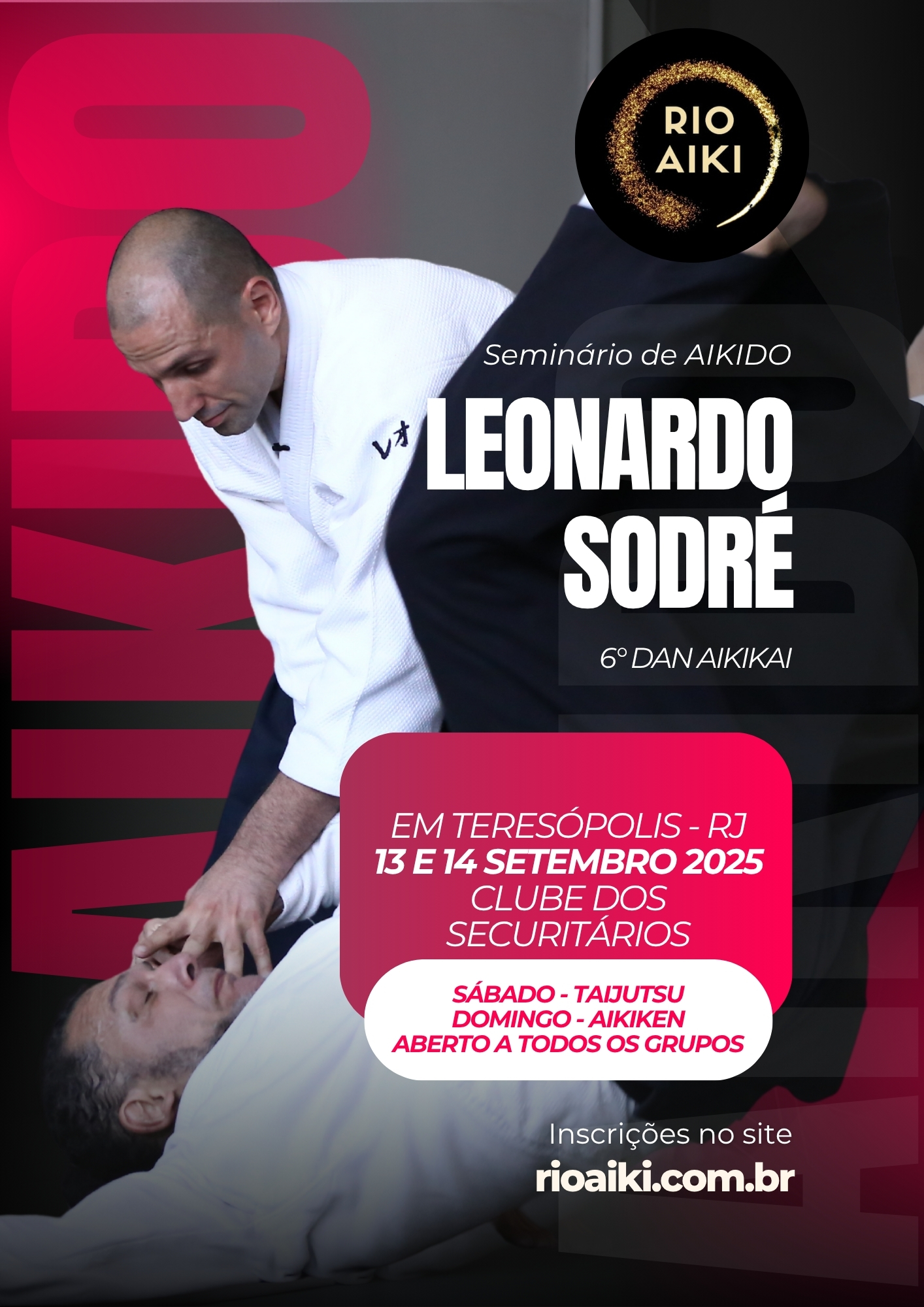 Está chegando, nos dias 14 e 15 de Setembro de 2025, mais um Seminário com Leonardo Sodré Sensei em Teresópolis