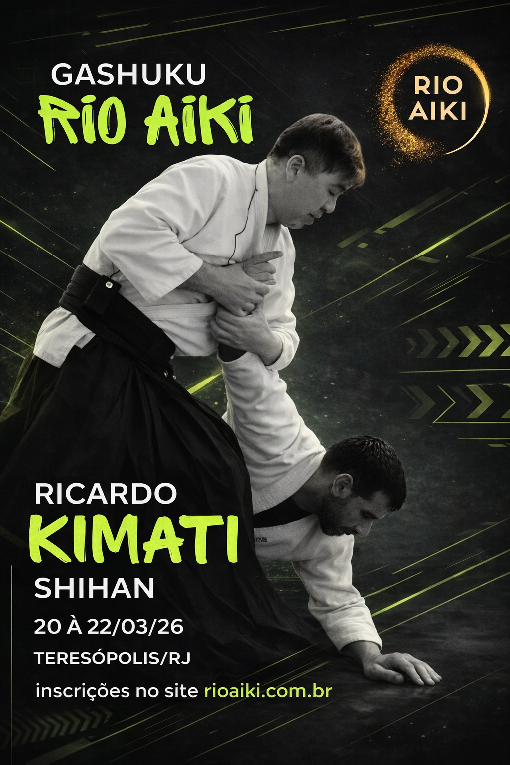 Vem aí Gashuku Rio Aiki com Kimati Shihan – 6º Dan Aikikai